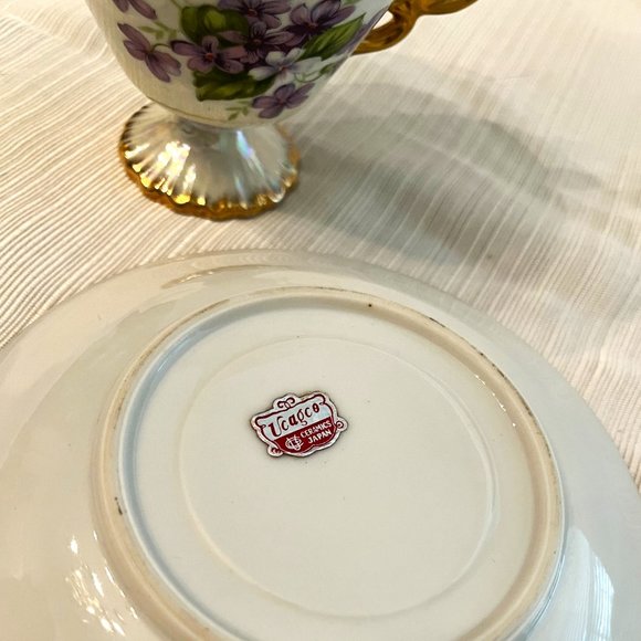 Ucagco Ceramics Violet Tea Cup & Saucer - Picture 7 of 7